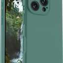OTOFLY Magnetic for iPhone 16 Pro Case,Compatible with Magsafe,Classic Liquid Silicone Mobile Phone Case,Integrated Camera Control Button,Anti-Scratch Microfiber Lining, Pine Green