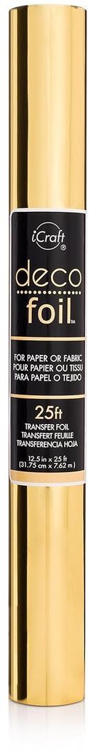 iCraft Deco Foil Value Roll, 12.5 inches x 25 feet (Gold)