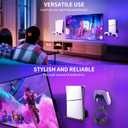 BracNova Wall Mount for All PS5 Models, Including Slim Pro & Original -Steel PS5 Wall Stand Kit with 2 Removable Controller Holder & Backrest-Mounts PlayStation 5 on a Wall by Your TV - Black