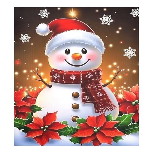 Christmas Snowman Poinsettia Dishwasher Magnet Cover 23x26 in Refrigerator Magnetic Stickers for Kitchen Home Decoration Fridge Panel Decal Pad