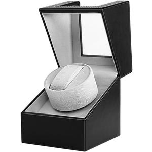 Watch Winder for Automatic Watches Watch Box Automatic Winder Japanese Motor with Battery Option (Black)