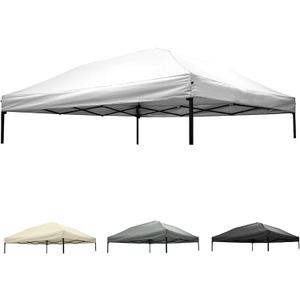 10x10 Canopy Replacement top,10x10ft Pop Up Canopy Top Cover,Silver Coated Durable Replacement Canopy top for Straight Leg Canopy Frame,White(1 PCS Top Cover Only)