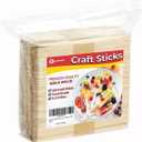 Apremont 200 Pcs - 4.5 inch Natural Wooden Food Grade Craft Sticks - Ice Cream Stick - Popsicle - Suit Crafting, Stirring, Paddle, Waxing, Small Ice Pop Stick for DIY Kids