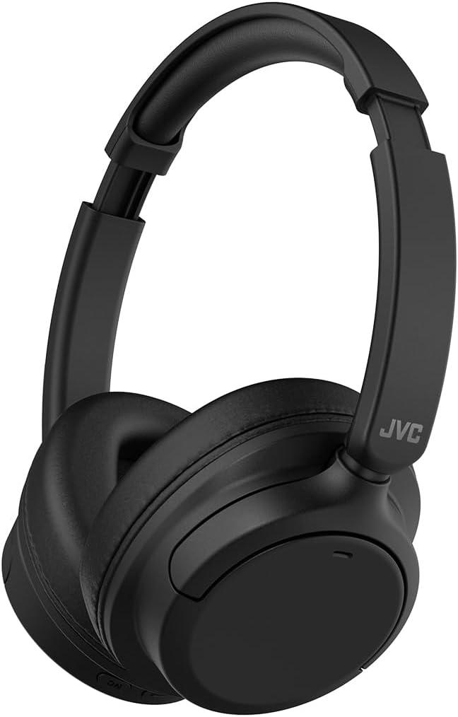 JVC Over Ear Wireless Active Noise Cancelling Headphones - Bluetooth 5.3 - Ambient Mode, 3 Audio Modes, Soft Comfort Pads, 35 Hr Battery, Foldable & Lightweight  Mic- Travel & All-Day Wear - HA-S75N