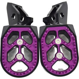 Motorcycle Foot Pegs Dirt Bike All 7075 Aluminum Pedals for Surron Ultra Bee, Surron Accessories (Purple)
