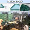 Bearded Dragon Lizard Hammock, Breathable Mesh Reptile Hammock Accessories for Iguanas, Anoles, Geckos, Snakes, Chameleon - 2pcs Green
