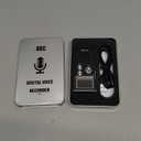 Digital Voice Recorders 8GB Audio Recorder Voice Activated Recorder for Lectures, Meetings, Interviews Recording Device with Microphone USB Cable, MP3 Player (8GB