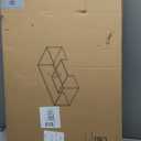 Wolawu Coffee Table Gold Glass Coffee Table for Living Room,2 Tiers Rectangle Center Table with Sturdy Metal Frame,Modern Tempered Glass Accent Table for Bedroom Home Office