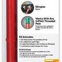 Simple Living Solutions Ladderless Light LED String Light Hang Kit for Indoor and Outdoor Use, 11 Foot