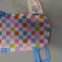 Large Capacity Soft Rainbow Check Extra Large Insulated Lunch Bag With Shoulder Strap Beach Bag Custom logo