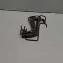 HiGift 12 Pack Vinyl Fence Hooks, 2 x 6 inch Patio Hangers Powder Coated Steel Pergola Hooks for Hanging Plants,Bird Feeders,Bird House,Outdoor String Lights,Pool Towels Equipment Tools - Brown