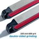 S SATC 4-in-1 Portable Knife Sharpener Stone Made of Diamond Pocket Knife Sharpener, Outdoor Tools for kitchen hunting throwing knife