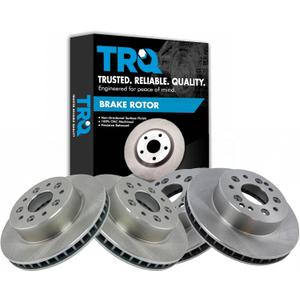 TRQ Front & Rear Brake Rotors Set  BRA15221, 
For 1965-1982 Chevrolet Corvette