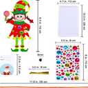 Winlyn 24 Sets Christmas Craft Kits Winter Crafts DIY Santa's Helper Elf Ornaments Decorations Arts Sets Elf Christmas Foam Stickers for Kids Holiday Festive Home Classroom Activities Party Favors