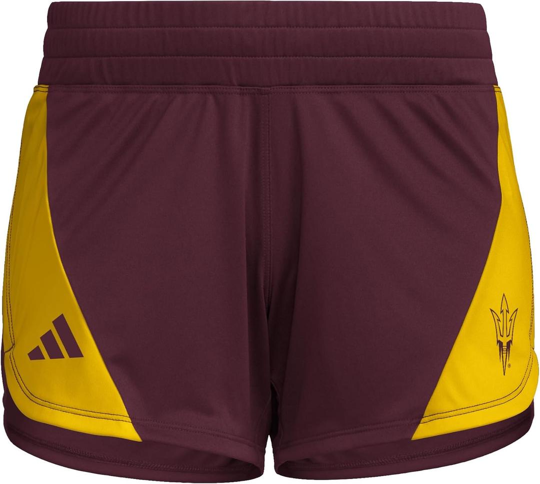 Adidas Women's Designed for Training Woven NCAA University Team Shorts (Maroon/Gold/Arizona State University)