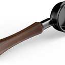 MHW-3BOMBER 58mm Bottomless Portafilter Fits E61, Flair 58, ECM, Rocket, Sanremo, Synesso, VBM Coffee Machines, 2 Ears Flat Espresso Portafilter with 18g Filter Basket, Wood Handle, BP7120L