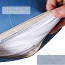 18" x 18" Throw Pillows, Outdoor Waterproof Pillows with Inserts, Square Decorative Pillows for Patio Furniture Garden Couch Sofa Home(Navy Blue, Set of 3)