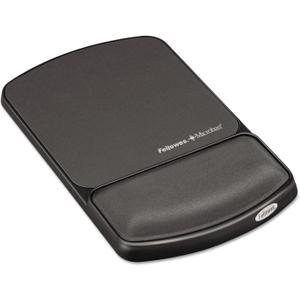 Fellowes MICROBAN Gel Mouse Pad Wrist Support - Graphite (9175101)