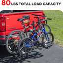 Rockland 2-Bike Hitch Bike Rack, 80 lbs, Bicycle Platform Style Carrier