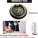 Drop Ring Handles Dresser Ring Pull Brass Oil-Rubbed Bronze 2 inch Diameter Cabinet Cupboard pulls Drawer Ring Handle knob 6Pcs
