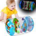 Crawling & Walking Baby Toys 6-12 Months Glowing Jumbo Inflatable Rolling Infant Toy 7 8 9 10 12-18 Month Old Tummy Time Sensory Development Light Up Toys for 1 2 Year Old Boy Girl Birthday Gifts