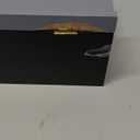 Perfume Organizer for Men, 3 Tier Wood Perfume Display Stand with Velvet Lining Drawer and Hidden Compartment for Watch,Jewelry,Perfume Display Risers,A Gift for Men (Black+Gray)