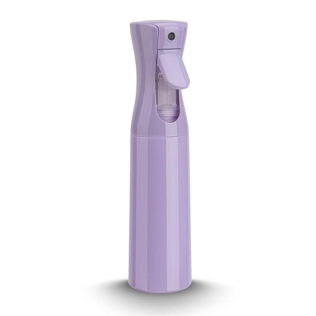 Spray Bottle for Hair (10.15OZ /300ML) Continuous Ultra Fine Mist Sprayer for Hair, Salons, Barber, Plants, Skin Care, 1 Plack Purple