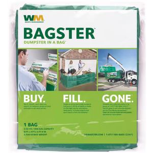 BAGSTER 3CUYD Dumpster in a Bag holds up to 3,300 1 Count , Green