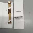 Simpeak Leather Band Compatible with Fitbit Charge 6 / Charge 5 Smartwatch, Women Men Genuine Leather Wristband Strap Replacement for Fitbit Charge 5 Charge 6 (Brown)