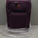 Laduga Softside Expandable Luggage with Large Wheels Carry-On Luggage Suicase (Purple, 21-Inch)