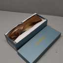C.Paravano Flats for Women | Square Toe Shoes | Ballet Flats | Dressy Women Shoes(Size 9,Brown)