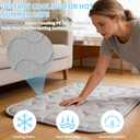 Dog Cooling Mat Q-Max>0.4 Self Cool Pad for Dogs and Cats with Anti-Slip Bottom, Washable Portable Pet Sleeping Pad for Summer，Larger Size 39.4" *27.6"