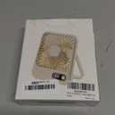 Cruise Ship Approved Fan  Up To 16 Hours Battery Life, USB Rechargeable, Battery-Powered Travel Fan for Sleeping  Magnetic Hook Included for Easy Hanging on Cabin Walls & Ceilings (Beige)