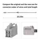 234-4233 O2 Oxygen Sensor Air Fuel Ratio Downstream 250-24486 Compatible with Corolla 2004-2008 Matrix 2003-2008 Vibe 2003-2008 1.8L L4 1Pcs