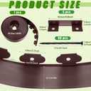 5'' x 100' Landscape Edging Kit Plastic Garden Edging Border Coil Include 90 Anchoring Spikes for Lawn Garden Grass Yard Home School,Brown