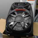 iLive Electronics Wireless Tailgate Party Speaker, LED Light Effects, Built-in Rechargeable Battery, Black (ISB380B)