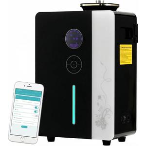 Diffuser - WiFi Air Machine for Home & Commercial Use, Covers 7500 sq. ft., Waterless Cold- Air Nebulizing HVAC Oil Diffuser for Large Room, Hotel, Spa, Office