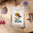 emmoolife Pressed Flower Stickers Set (380 PCS) Dried Flowers Themed Resin Sticker Decals Floral Botanical Journaling Stickers for Scrapbook Supplies Bullet Junk Journal Bottles Planner Laptops