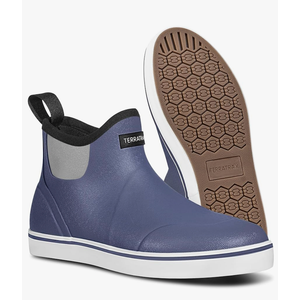 Men's Waterproof Deck Rain Boots - Anti-Slip Rubber Ankle Boots for men, ideal for Fishing and Boating, All-Season, Size 9