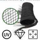 POYEE 14x14ft Pond Netting for Leaves Leaf Net Cover Pond Net with Small Fine Mesh Protecting Koi Fish from Birds Cats Stakes Included