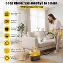 DXD Handheld Steam Cleaner,New Generation 2500W High Pressure Steam Cleaner for Home,1700ML Large Tank Portable Steamer for Cleaning,10s Rapid Heating,21pcs Accessories,for Car,Home Grease Detailing, Yellow