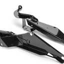 MoKitDora Batwing Head Fairing Support Bracket Outer Heavy Duty Compatible with 1996-2013 Harley Touring Electra Glide FLHT & Street Glide FLHX, Black