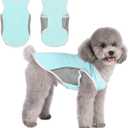 UPF 50+ Sun Protection Dog Shirt for Small Dogs - Breathable Sleeveless Vest with Reflective Strips, Sports Fan Pet T-Shirt, Lightweight UV Protective Apparel P23ST00501M