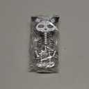 2 Pcs Day of The Dead Skeleton Cat and Dog Figurines, Dia De Los Muertos Wooden Table Decoration, Black Altar Sugar Skulls Tabletop Sign for Mexican Halloween Home Tiered Tray Decor Desk Mantle