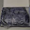 VACVELT 3-Piece Satin Fitted Sheet Set Full Size, Navy Blue Bottom Bed Sheet with 2 Pillowcases, Similar to Silk Sheets, Luxury & Silky Bedding Set, 15 Inch Deep Pocket