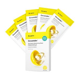 Dr.Jart+ Ceramidin™ Skin Barrier Moisturizing Face Mask | Sheet Mask | Korean Skin Care, 5 Pack