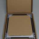 7x7 Picture Frame, Black Metal Square Photo Frames with HD Glass, Fits 6x6 with Mat or 7 x 7 without Mat, Display for Wall and Table, 1 Pack