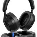 Swiitech Wireless Headphones for TV with LED Display, TV Headphones Wireless for Seniors with Transmitter Charging Base, No Audio Delay Bluetooth V5.3, Plug and Play, Gift for Seniors/Hearing Impaired (Black)