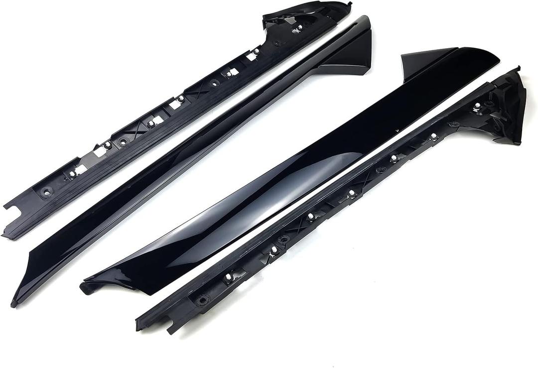 FEXON Windshield A-Pillar Molding Trim Kit Left Driver Right Passenger Side Compatible with Ford Explorer 2011-2019 Replaces 926-450 926-451 4 Pcs