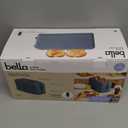 bella 4 Slice Slim Toaster, Fits-anywhere Kitchenware, 6 Setting Shade Control with Reheat & Cancel Buttons, Fits Sourdough, 10 Long Slot, Anti Jam & Auto Shutoff, 900 Watt, Surf